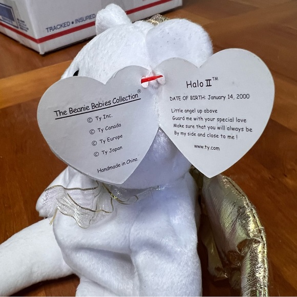 Vintage Halo II Angel Ty Beanie Baby, Stuffed Bear, Stuffed Animal Toy, Bears - Picture 8 of 9